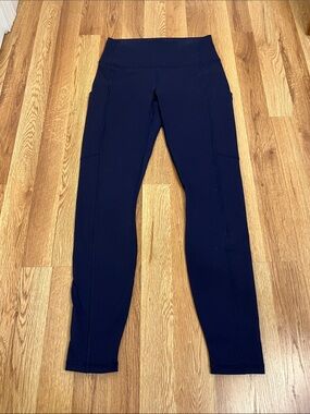Fabletics Navy Blue On-The-Go PowerHold High-Waist Legging